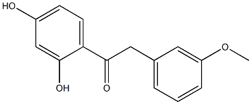 Ethanone, 1-(2,4-dihydroxyphenyl)-2-(3-methoxyphenyl)- Structural