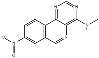 Pyrimido[5,4-c]isoquinolin-4-amine, N-methyl-8-nitro- Structural