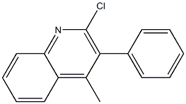 Quinoline, 2-chloro-4-methyl-3-phenyl- Structural