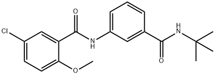 N-[3-(tert-butylcarbamoyl)phenyl]-5-chloro-2-methoxybenzamide Structural