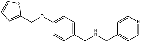 N-(4-pyridinylmethyl)-N-[4-(2-thienylmethoxy)benzyl]amine Structural