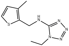 N-(1-ethyl-1H-tetraazol-5-yl)-N-[(3-methyl-2-thienyl)methyl]amine Structural
