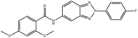 N-[2-(4-fluorophenyl)-2H-1,2,3-benzotriazol-5-yl]-2,4-dimethoxybenzamide Structural