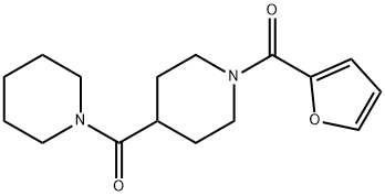 furan-2-yl[4-(piperidin-1-ylcarbonyl)piperidin-1-yl]methanone Structural