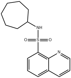 N-cycloheptylquinoline-8-sulfonamide Structural