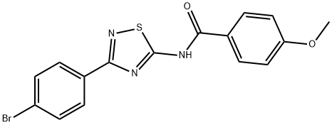N-[3-(4-bromophenyl)-1,2,4-thiadiazol-5-yl]-4-methoxybenzamide Structural