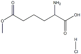 RS-2-Aminoadipic acid 6-methyl ester hydrochloride Structural