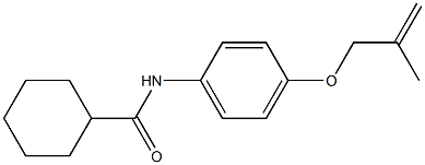 N-{4-[(2-methyl-2-propen-1-yl)oxy]phenyl}cyclohexanecarboxamide Structural