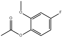 Phenol, 4-fluoro-2-methoxy-, acetate Structural