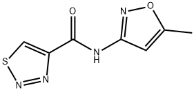N-(5-methyl-1,2-oxazol-3-yl)thiadiazole-4-carboxamide Structural