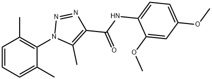 N-(2,4-dimethoxyphenyl)-1-(2,6-dimethylphenyl)-5-methyltriazole-4-carboxamide Structural