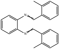 N,N'-bis(2-methylbenzylidene)-1,2-benzenediamine Structural