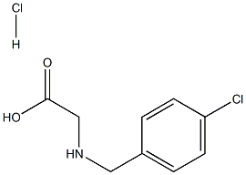Glycine,N-[(4-chlorophenyl)methyl]-, hydrochloride (9CI) Structural