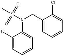 N-(2-chlorobenzyl)-N-(2-fluorophenyl)methanesulfonamide Structural