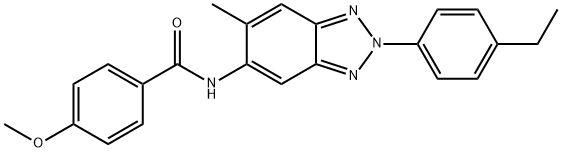 N-[2-(4-ethylphenyl)-6-methyl-2H-1,2,3-benzotriazol-5-yl]-4-methoxybenzamide Structural