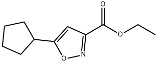 ethyl 5-cyclopentyl-1,2-oxazole-3-carboxylate Structural