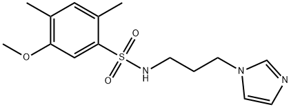 N-[3-(1H-imidazol-1-yl)propyl]-5-methoxy-2,4-dimethylbenzenesulfonamide Structural