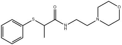N-[2-(morpholin-4-yl)ethyl]-2-(phenylsulfanyl)propanamide Structural