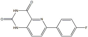 Pyrido[3,2-d]pyrimidine-2,4(1H,3H)-dione, 6-(4-fluorophenyl)- Structural