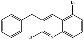 Quinoline, 5-bromo-2-chloro-3-(phenylmethyl)- Structural