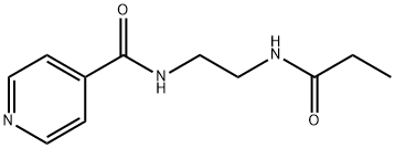 N-[2-(propanoylamino)ethyl]pyridine-4-carboxamide Structural