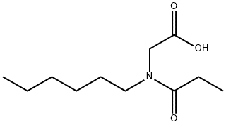 Glycine, N-hexyl-N-(1-oxopropyl)- Structural