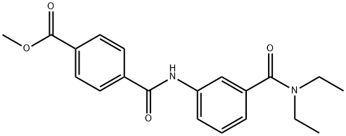 methyl 4-[({3-[(diethylamino)carbonyl]phenyl}amino)carbonyl]benzoate Structural