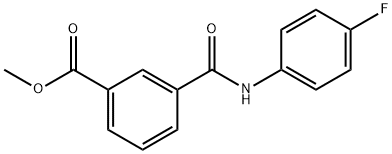 methyl 3-{[(4-fluorophenyl)amino]carbonyl}benzoate Structural