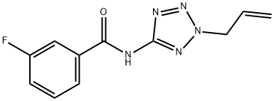 N-(2-allyl-2H-tetraazol-5-yl)-3-fluorobenzamide Structural