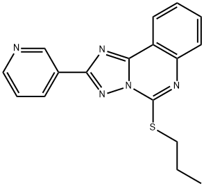 propyl 2-(3-pyridinyl)[1,2,4]triazolo[1,5-c]quinazolin-5-yl sulfide Structural