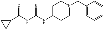 N-{[(1-benzyl-4-piperidinyl)amino]carbonothioyl}cyclopropanecarboxamide Structural