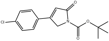 Tert-Butyl 4-(4-Chlorophenyl)-2-Oxo-2,5-Dihydro-1H-Pyrrole-1-Carboxylate Structural