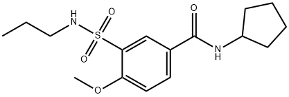 N-cyclopentyl-4-methoxy-3-(propylsulfamoyl)benzamide Structural