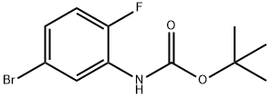 tert-butyl (5-bromo-2-fluorophenyl)carbamate Structural