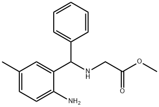 methyl ((2-amino-5-methylphenyl)(phenyl)methyl)glycinate Structural