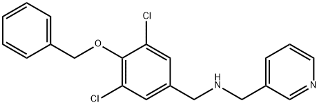 N-[4-(benzyloxy)-3,5-dichlorobenzyl]-N-(3-pyridinylmethyl)amine Structural