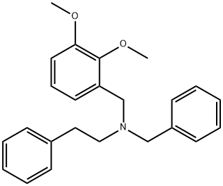 N-benzyl-N-(2,3-dimethoxybenzyl)-2-phenylethanamine Structural