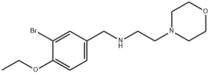 N-[(3-bromo-4-ethoxyphenyl)methyl]-2-morpholin-4-ylethanamine Structural