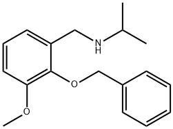 N-[(3-methoxy-2-phenylmethoxyphenyl)methyl]propan-2-amine Structural