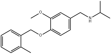 N-isopropyl-N-{3-methoxy-4-[(2-methylbenzyl)oxy]benzyl}amine Structural