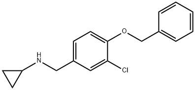 N-[4-(benzyloxy)-3-chlorobenzyl]cyclopropanamine Structural