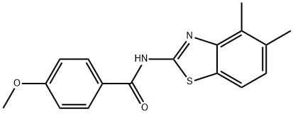 N-(4,5-dimethylbenzo[d]thiazol-2-yl)-4-methoxybenzamide Structural
