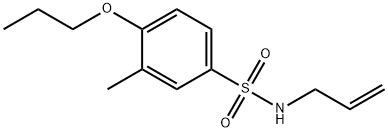 N-allyl-3-methyl-4-propoxybenzenesulfonamide Structural