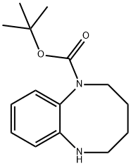 tert-butyl 1,2,3,4,5,6-hexahydro-1,6-benzodiazocine-1-carboxylate Structural