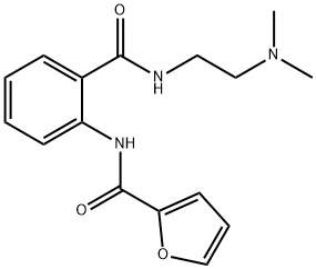 N-[2-[2-(dimethylamino)ethylcarbamoyl]phenyl]furan-2-carboxamide Structural