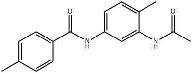 N-[3-(acetylamino)-4-methylphenyl]-4-methylbenzamide Structural