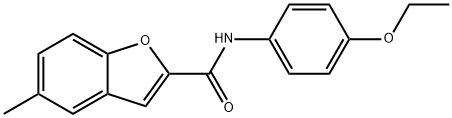N-(4-ethoxyphenyl)-5-methyl-1-benzofuran-2-carboxamide Structural