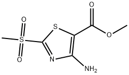methyl 4-amino-2-(methylsulfonyl)thiazole-5-carboxylate Structural