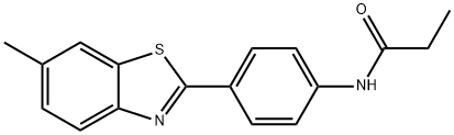 N-(4-(6-methylbenzo[d]thiazol-2-yl)phenyl)propionamide Structural