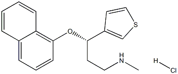 (S)-N-methyl-3-(naphthalen-1-yloxy)-3-(thiophen-3-yl)propan-1-amine  hydrochloride Structural